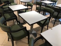 Pedestal table and two chairs