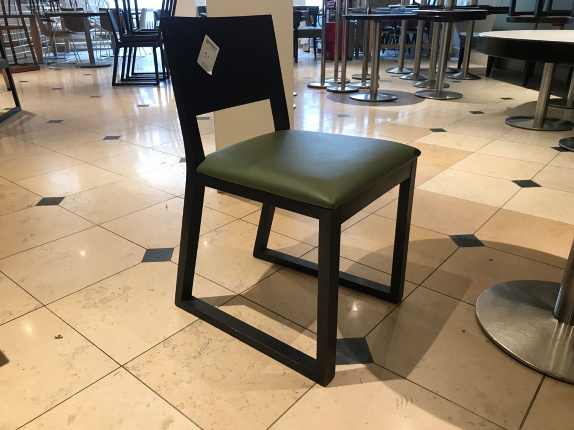 Pedestal table and two chairs - Image 3 of 3