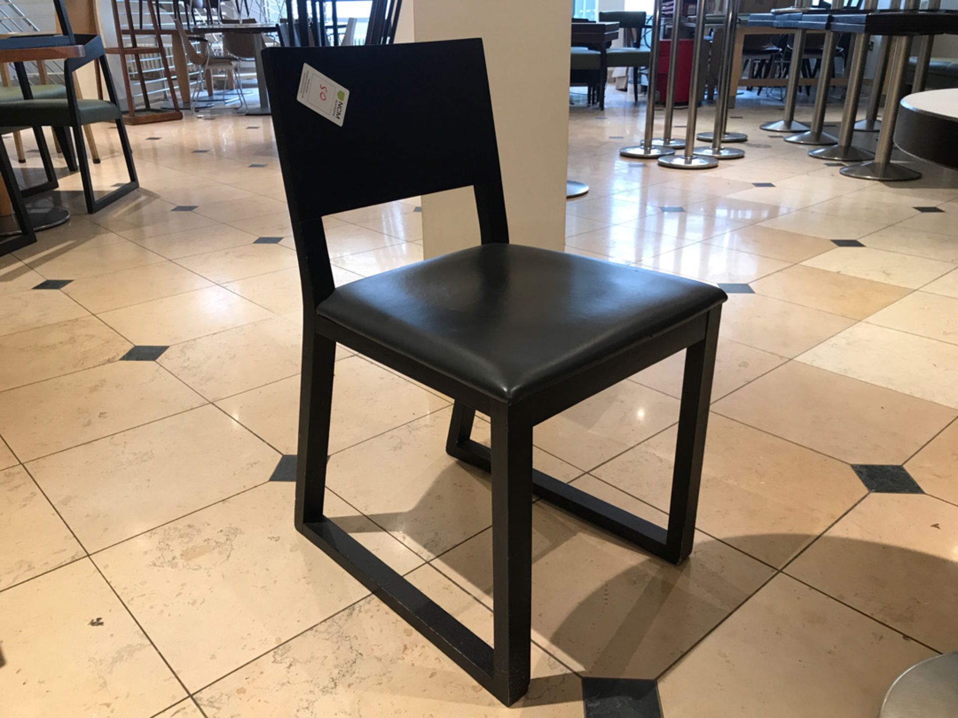 Pedestal table and two chairs - Image 3 of 3