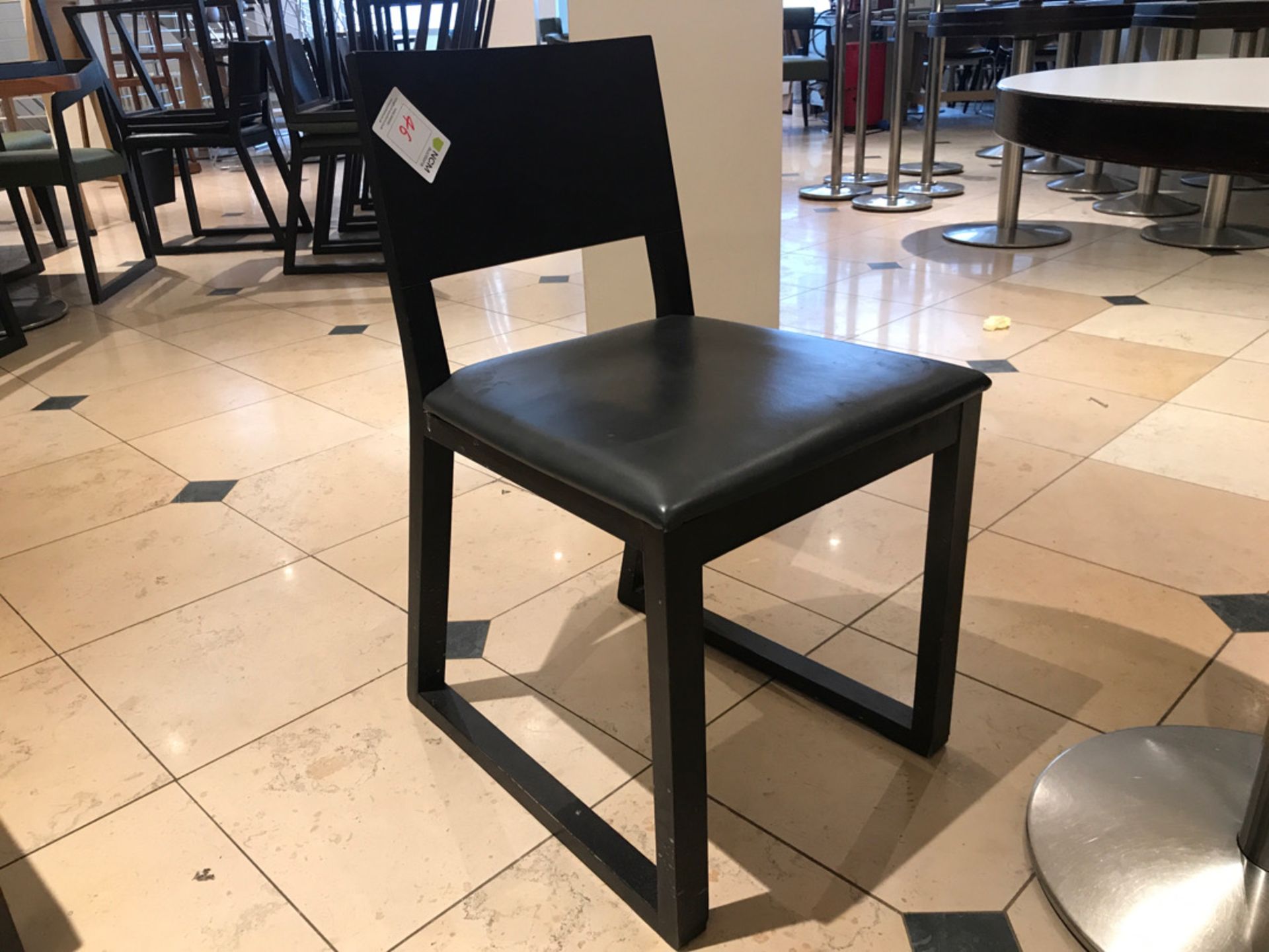 Pedestal table and two chairs - Image 3 of 3