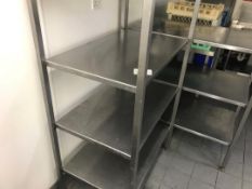 Stainless steel shelves