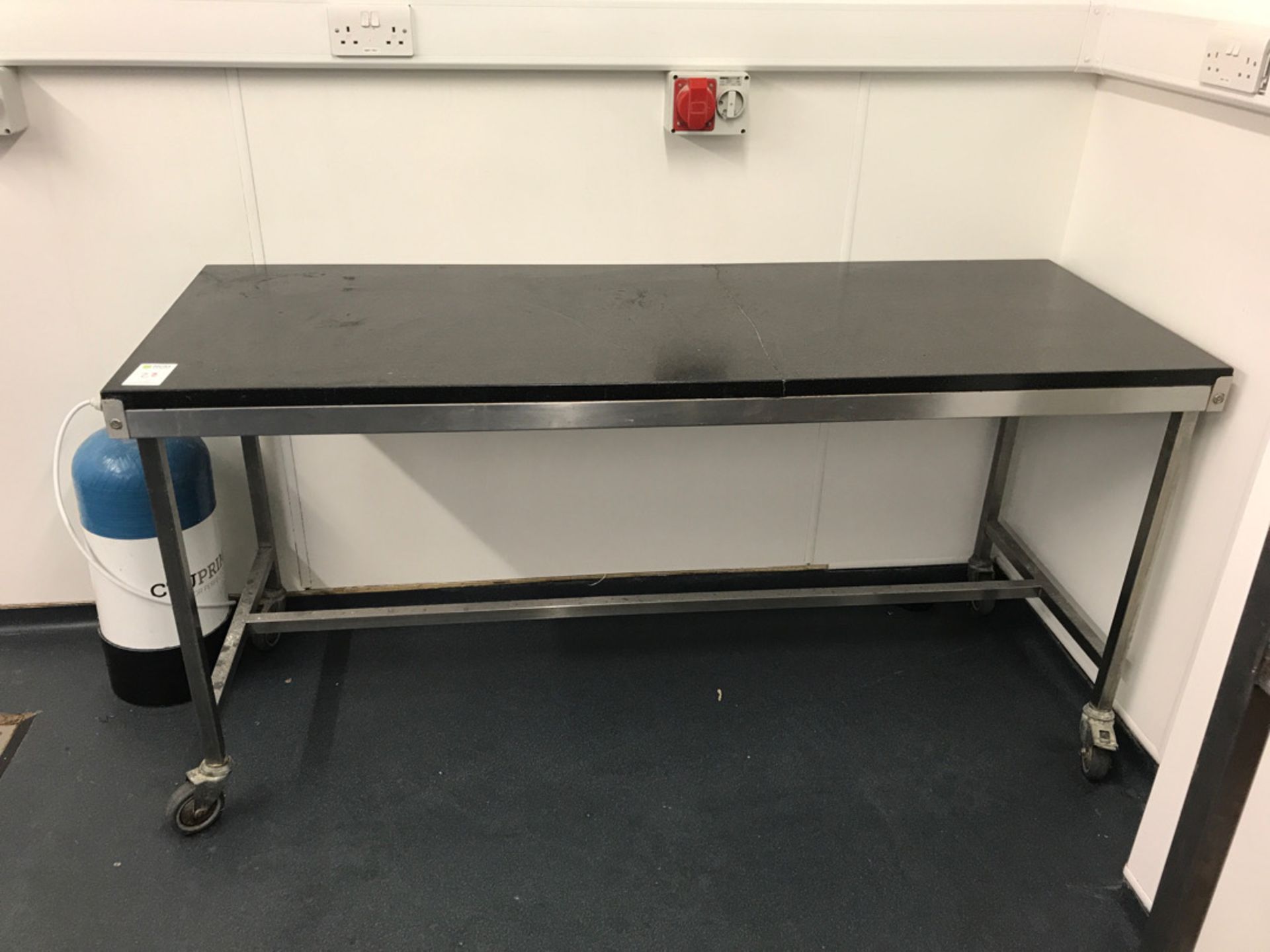 Stainless steel and granite prep table - Image 2 of 3