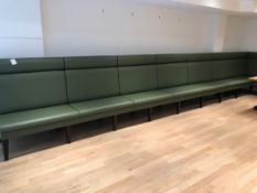 Hi backed leather bench seating