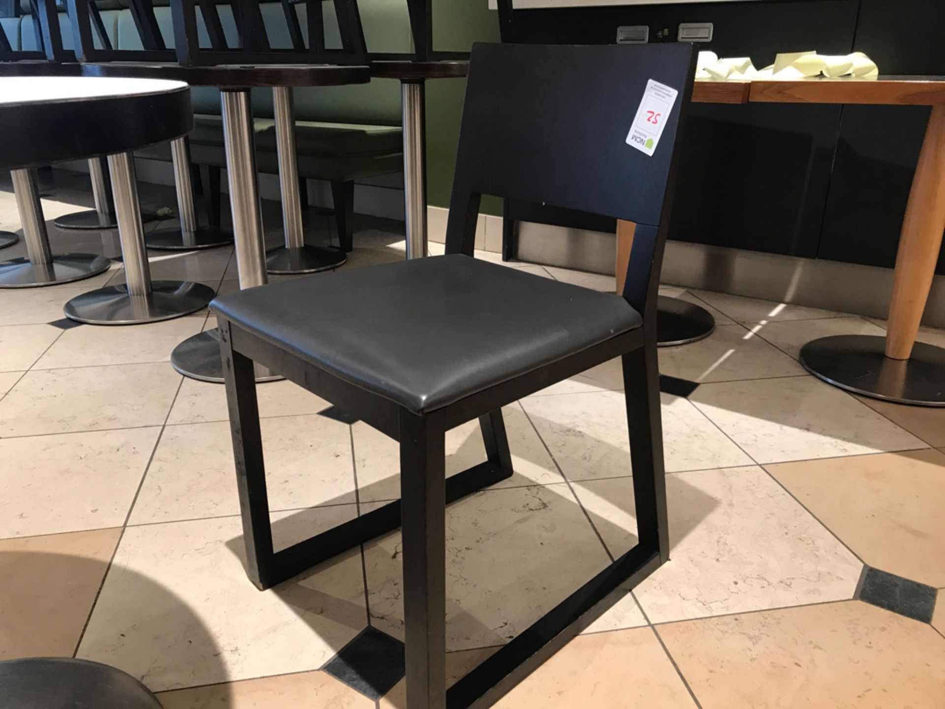 Pedestal table and two chairs - Image 3 of 3