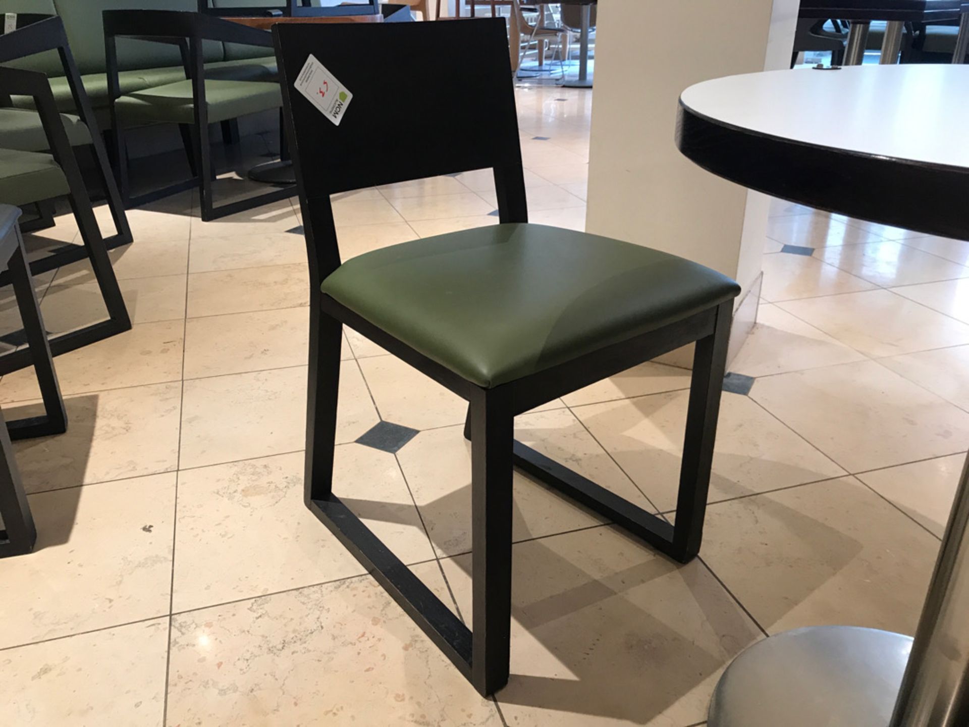 Pedestal table and two chairs - Image 3 of 3