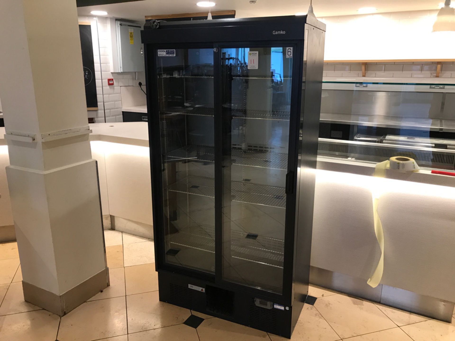 Gamco Glass Fronted Sliding Door Display Fridge