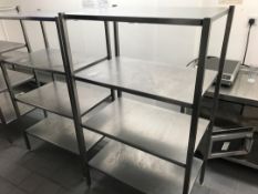 Stainless steel racking unit