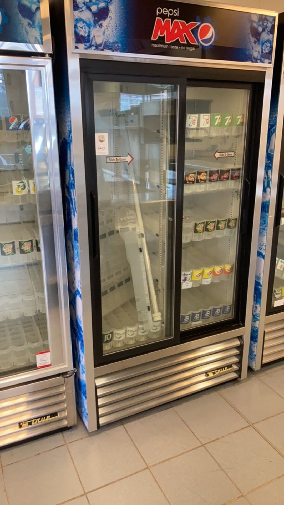 Double cold drinks fridge
