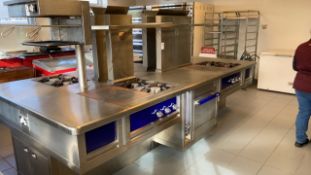 Charvet four station catering island