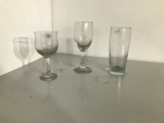 Selection of drinking glasses