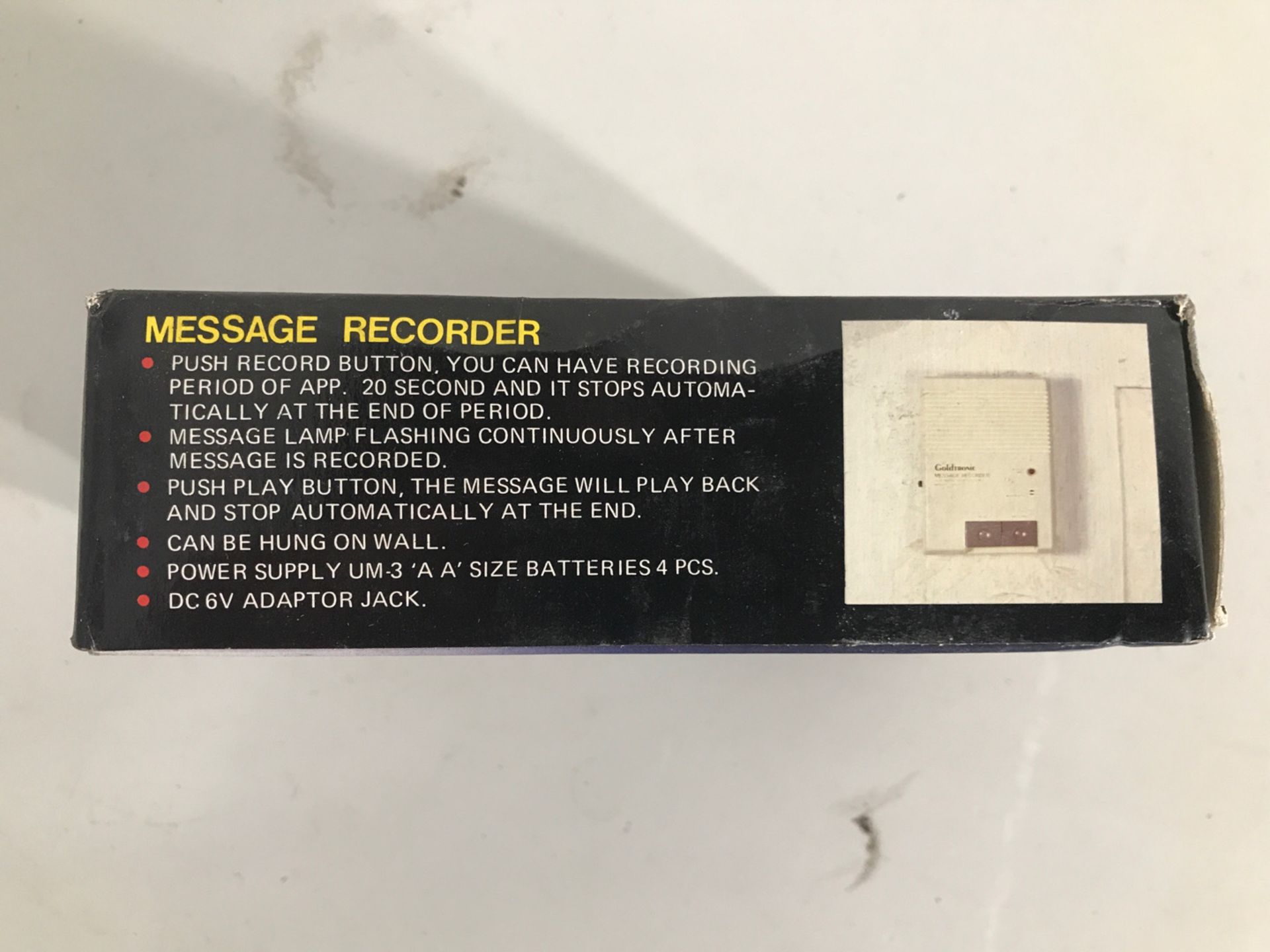 Gold Tronic message recorder - Image 2 of 2