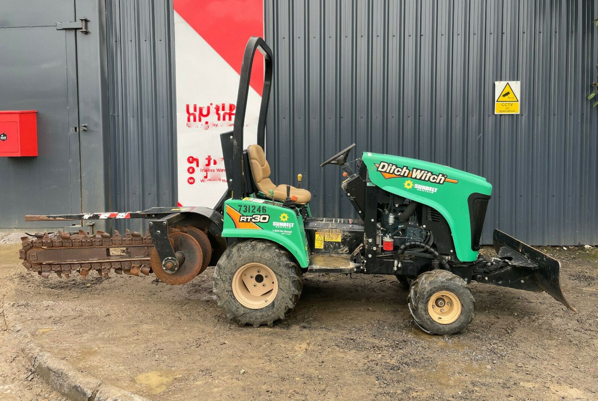 Vermeer RT450 4 wd ride on tractor trencher deutz - Image 13 of 13