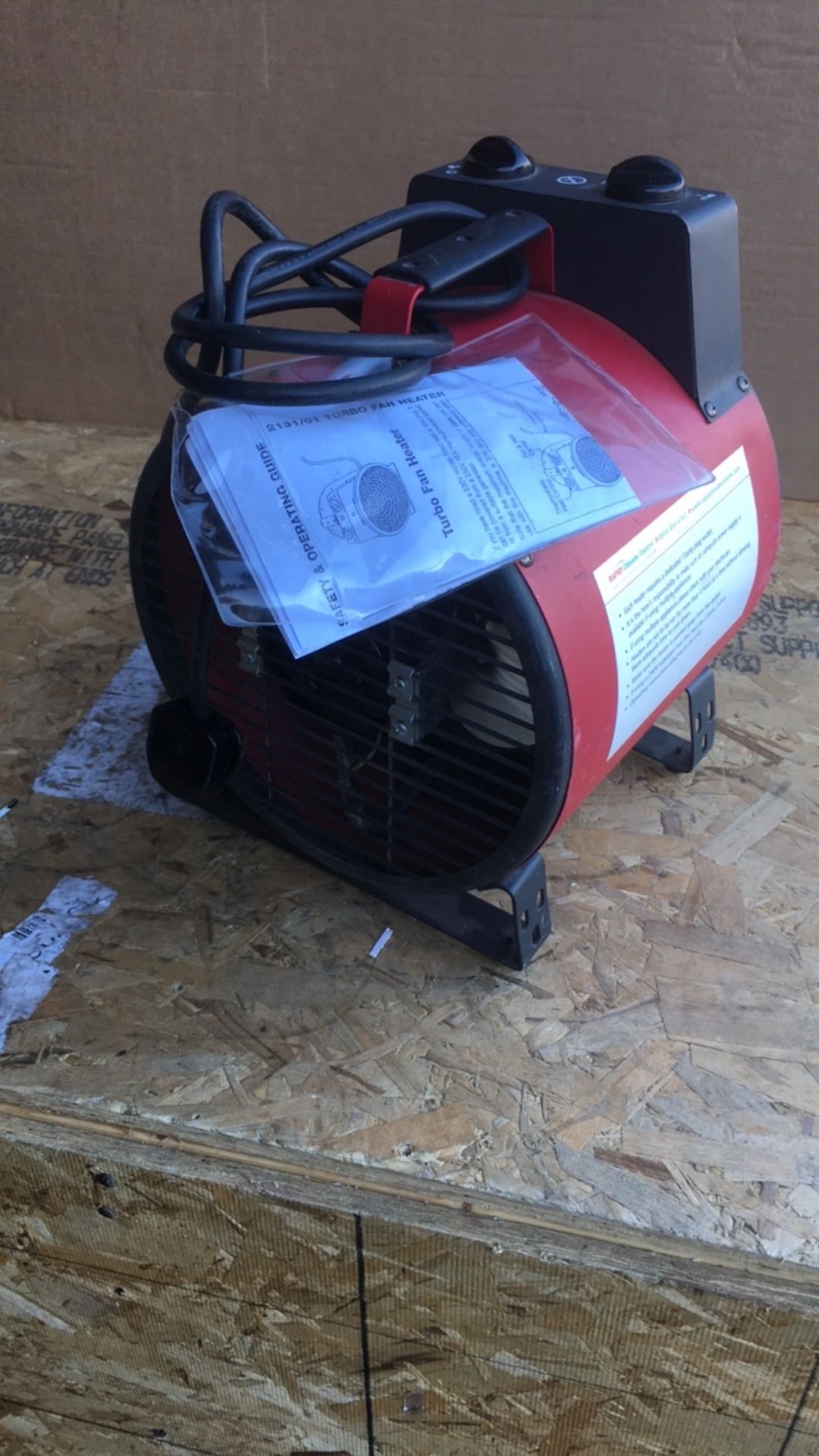 Elite Commercial 3kw fan heaters x 2 NO RESERVE - Image 3 of 4