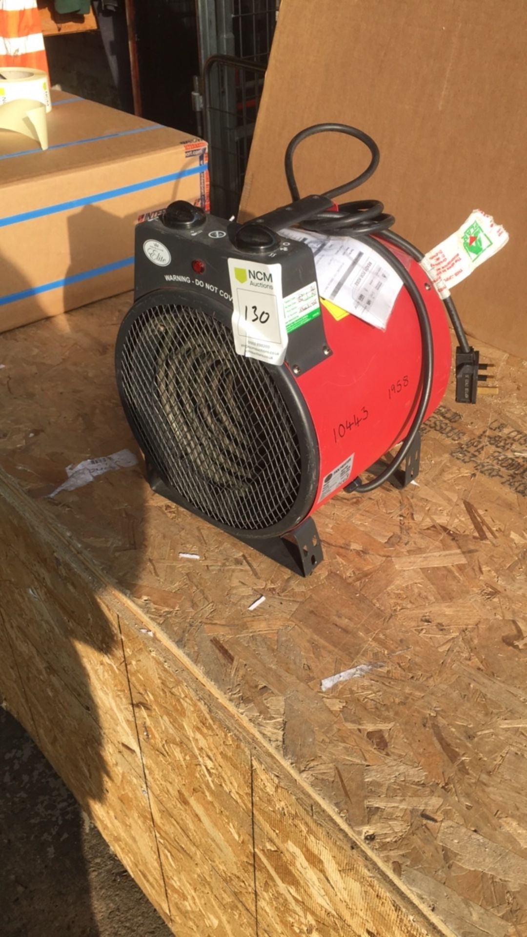 Elite EH1366 Commercial 3kw Fan Heater x 2 NO RESERVE