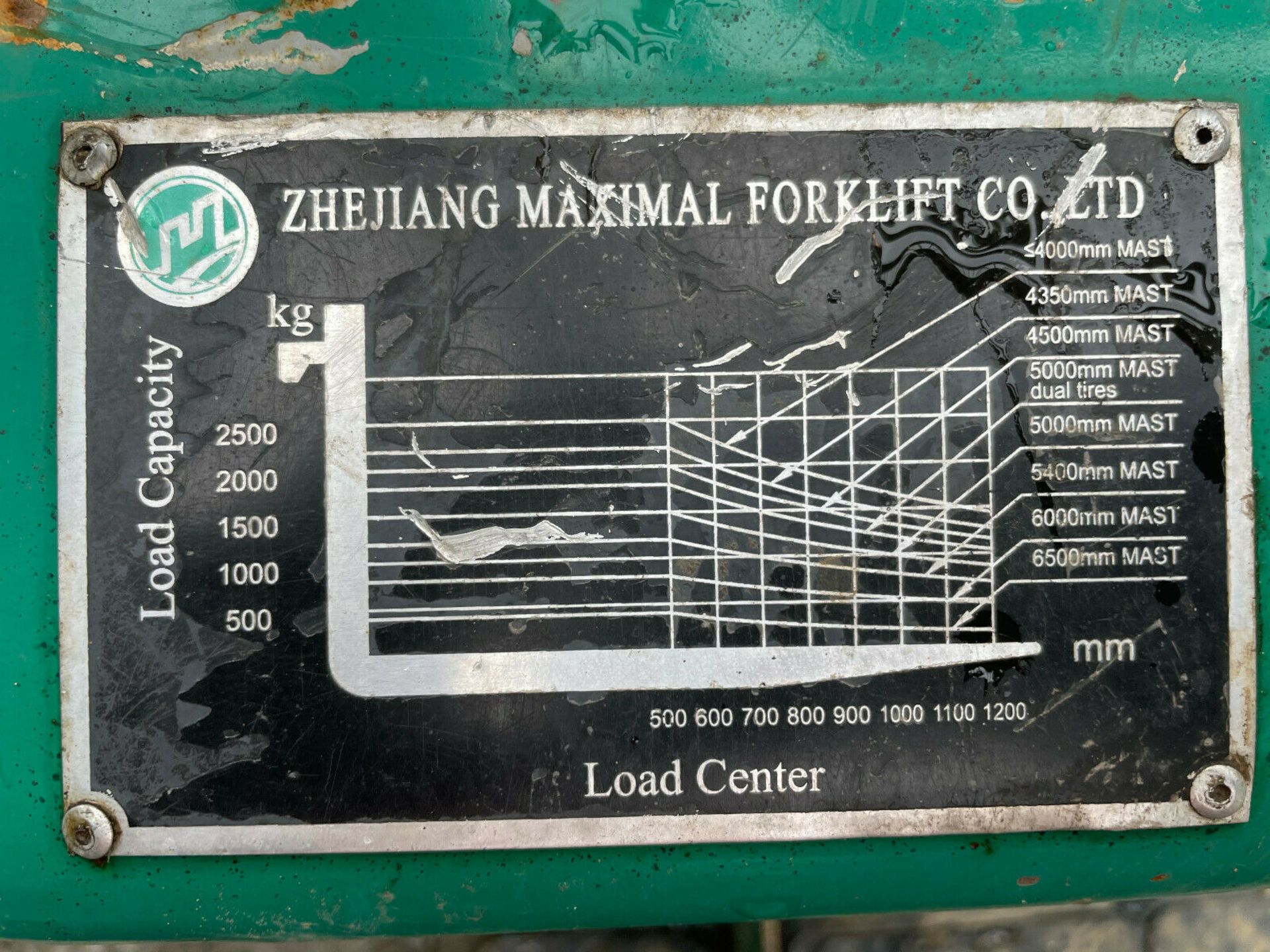 Zhejiang maximal FD25 2.5t, diesel forklift truck, - Image 11 of 12