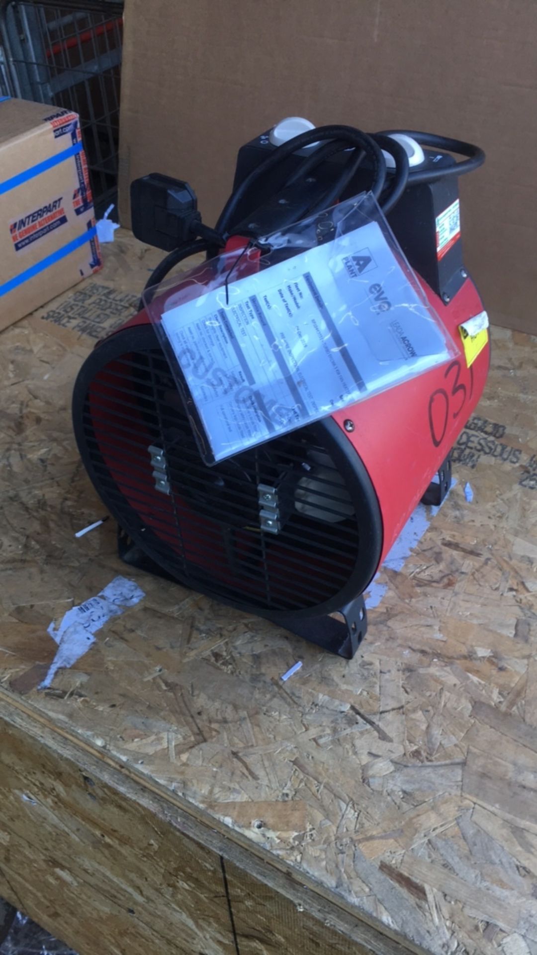 Elite Commercial 3kw fan heaters x 2 NO RESERVE - Image 4 of 4