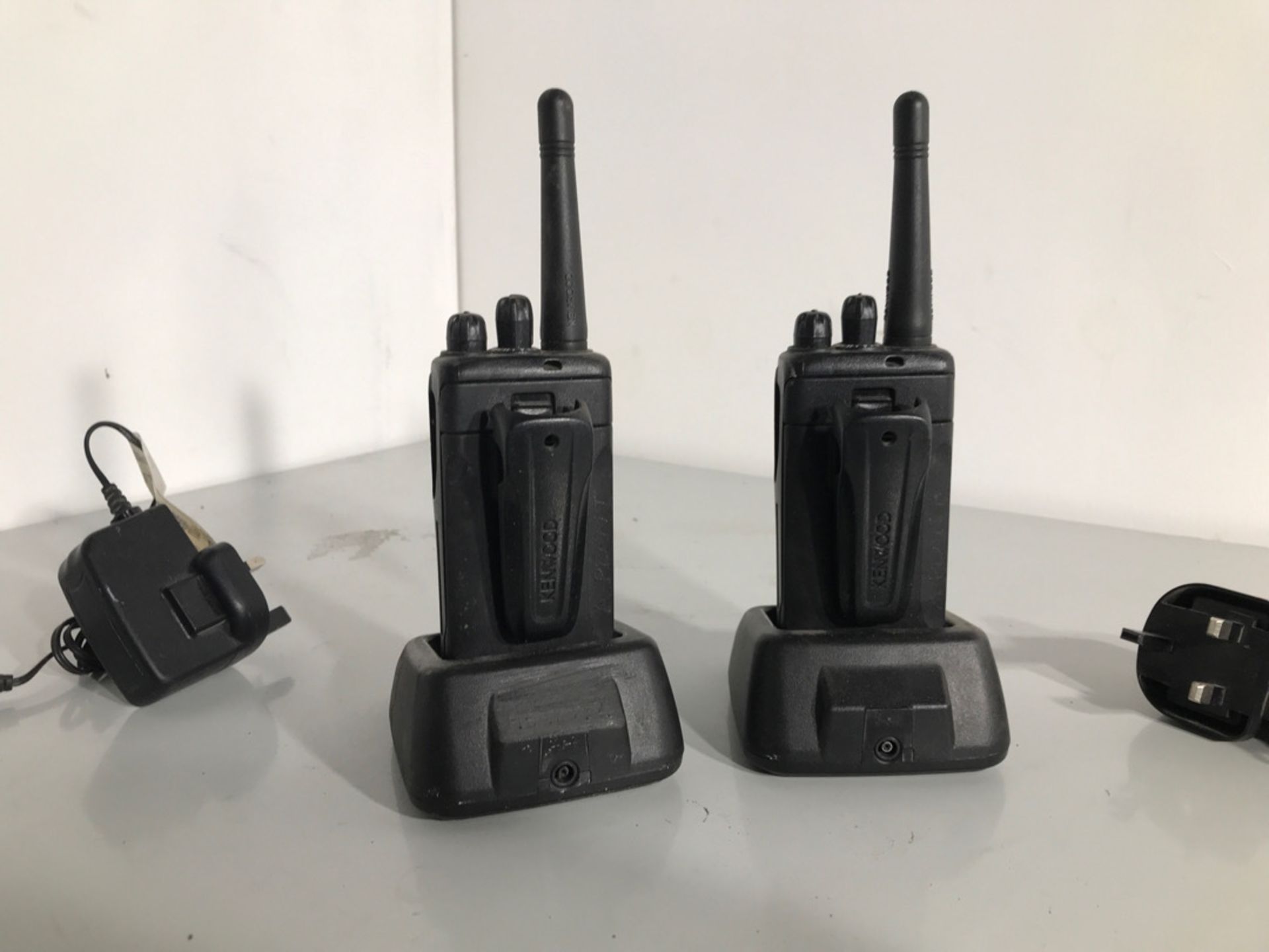 A pair of two way radios by kenwood NO RESERVE