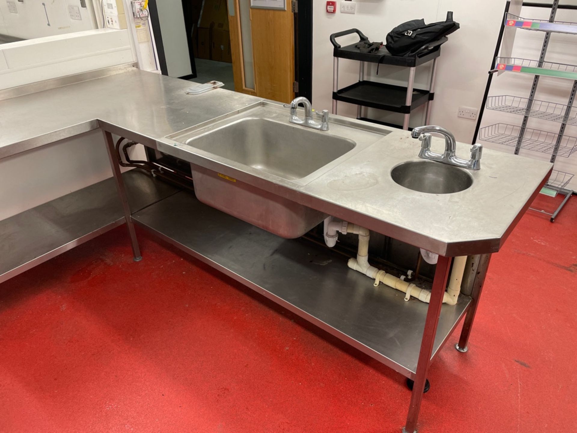 Stainless Steel Corner Sink Unit