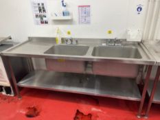 Stainless Steel Double Bowl Sink Unit