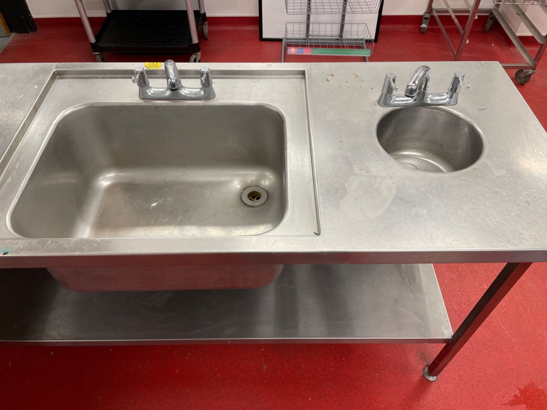 Stainless Steel Corner Sink Unit - Image 3 of 5