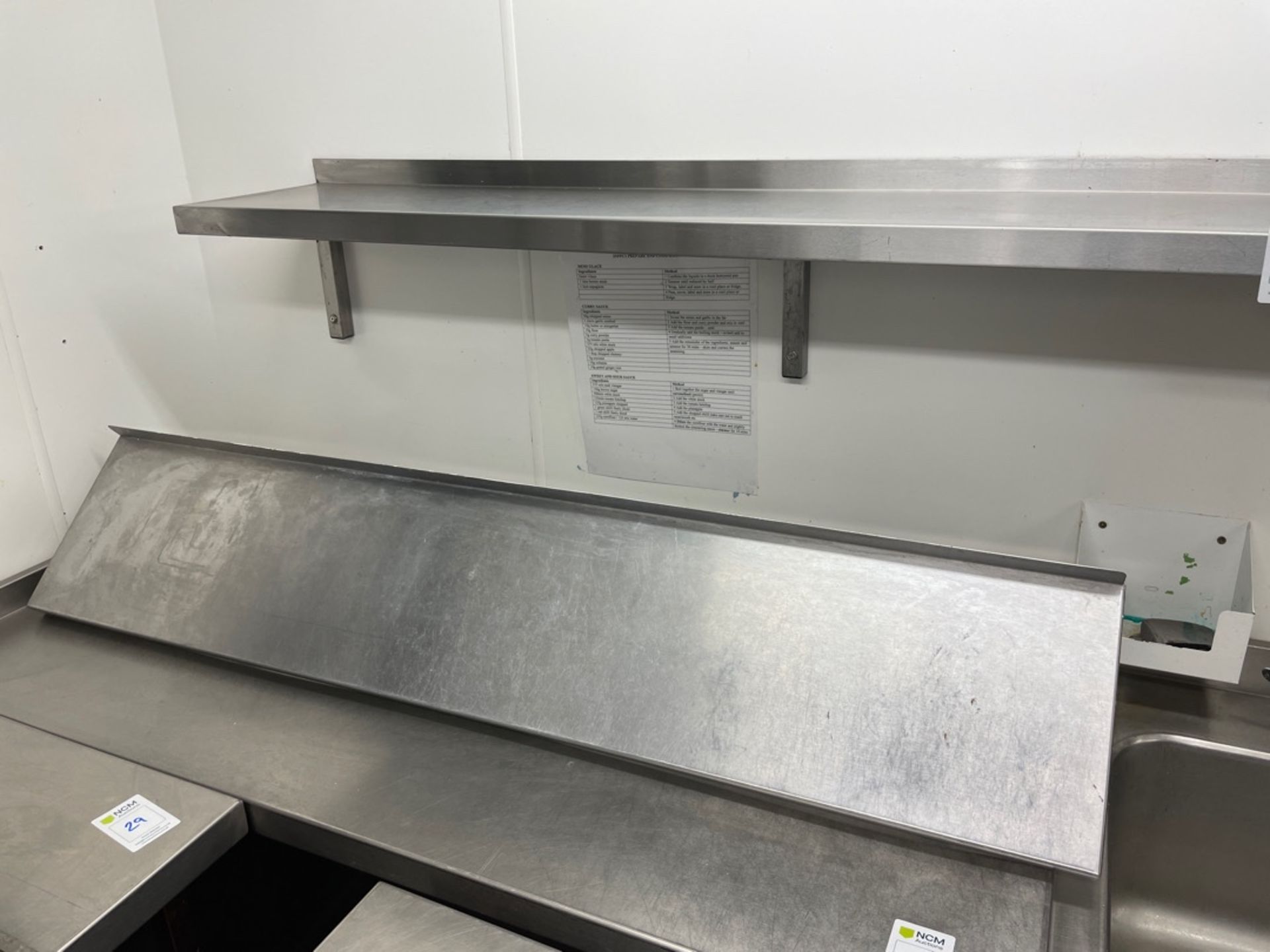 Stainless Steel Shelves X 2 - Image 2 of 2