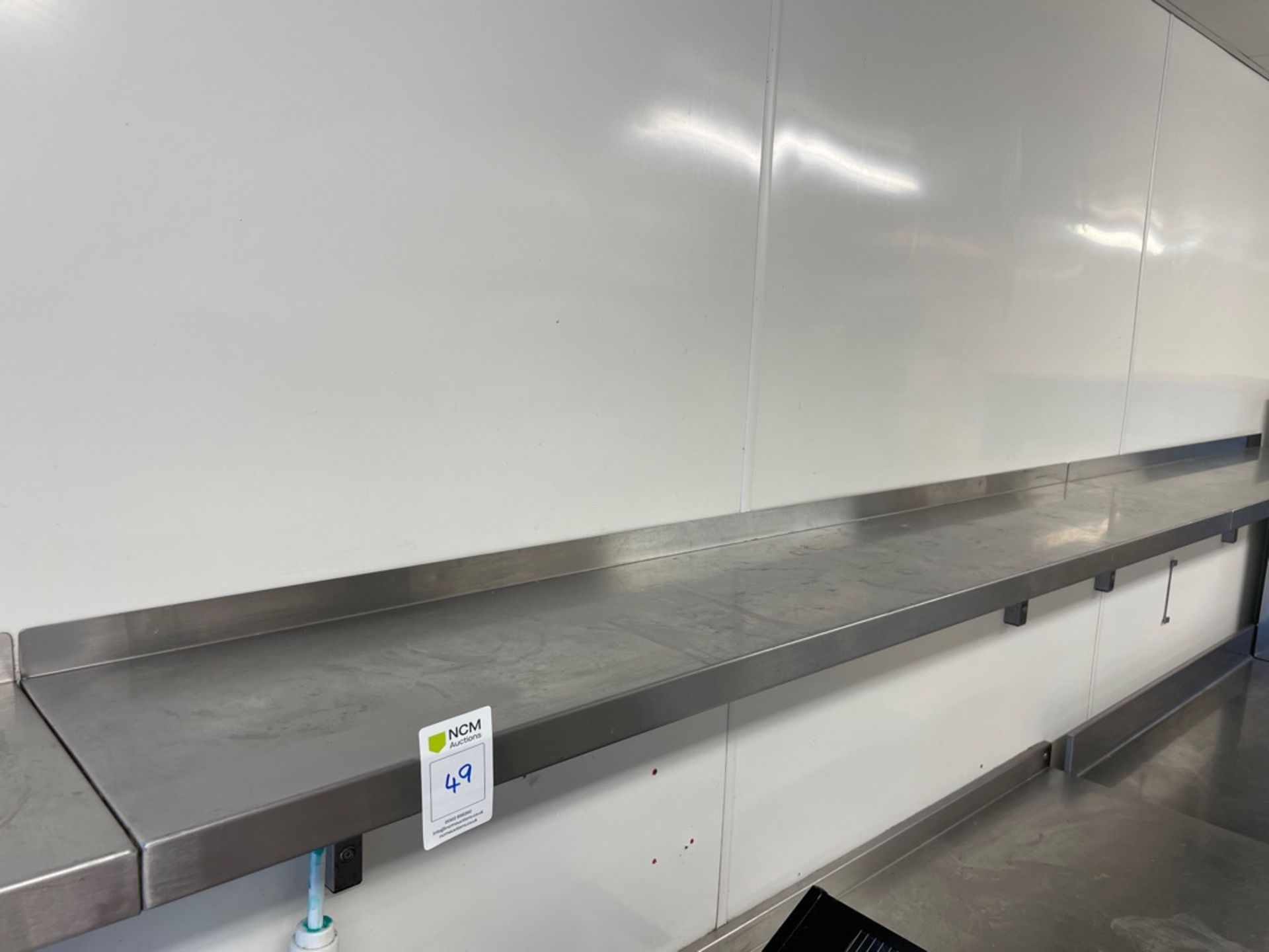 Stainless Steel Shelves x 3 - Image 2 of 2