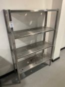 Stainless Steel Shelved Storage Rack