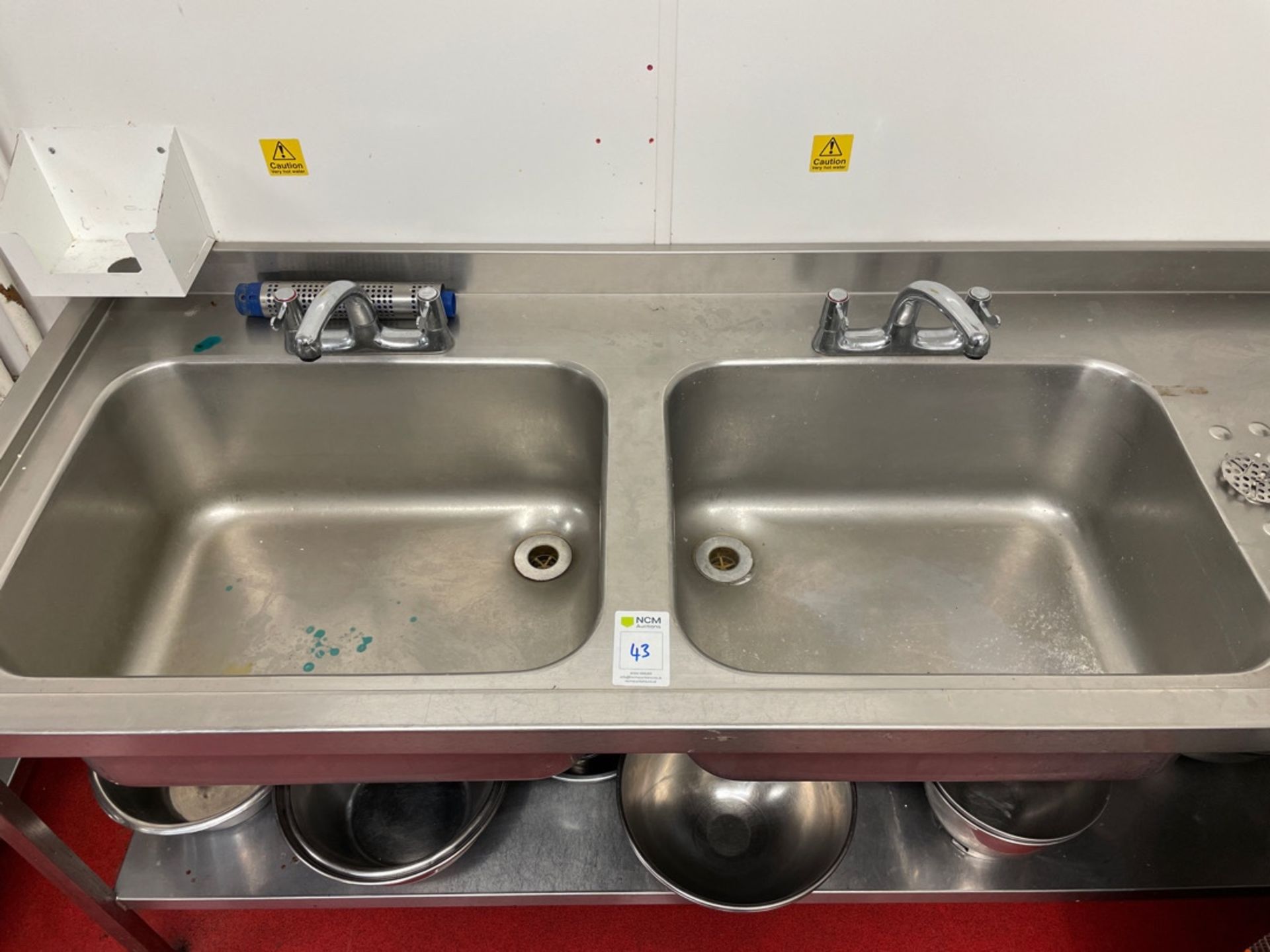 Stainless Steel Double Bowl Sink Unit - Image 2 of 2