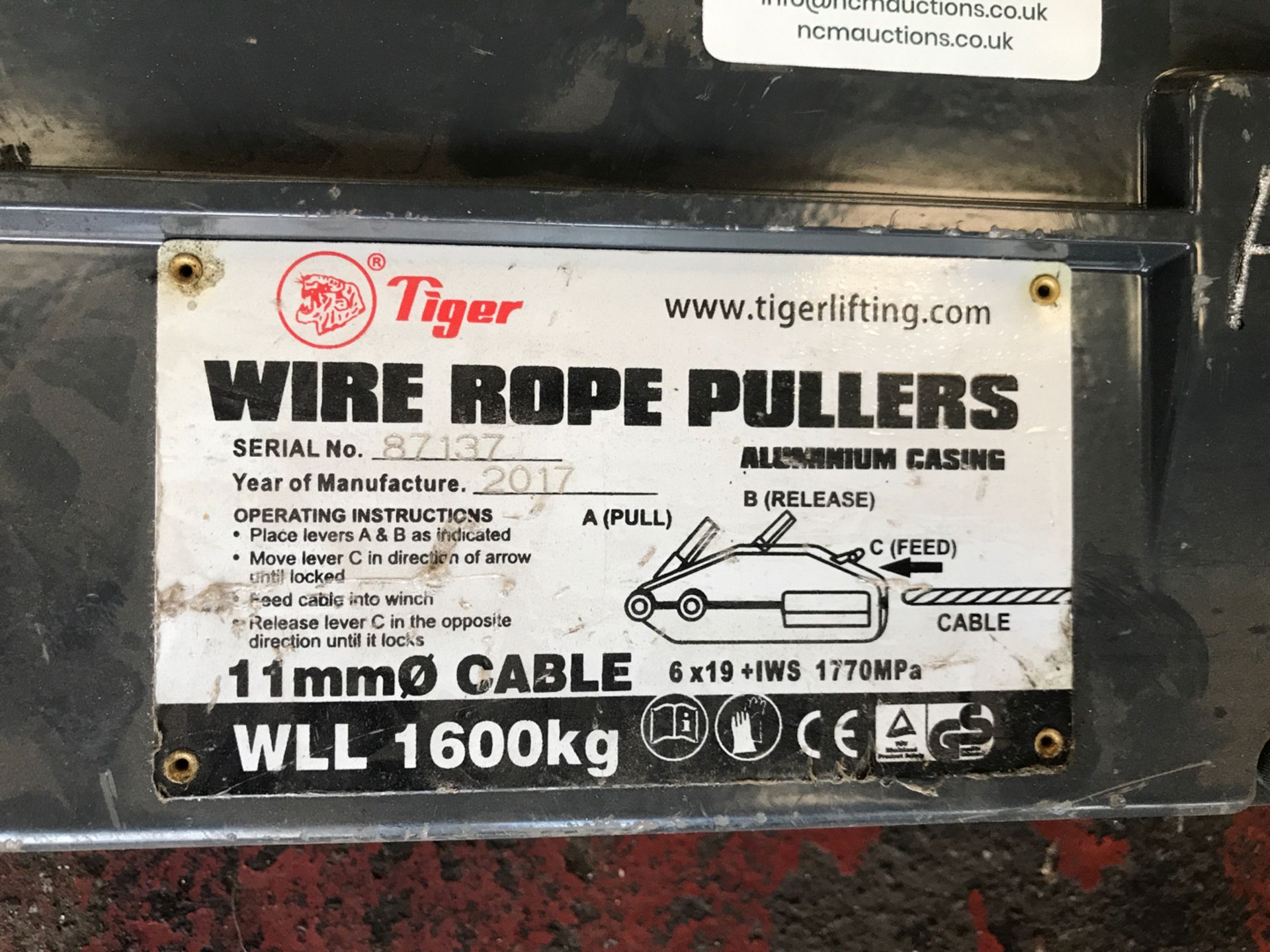 Tiger wire rope puller - Image 2 of 4