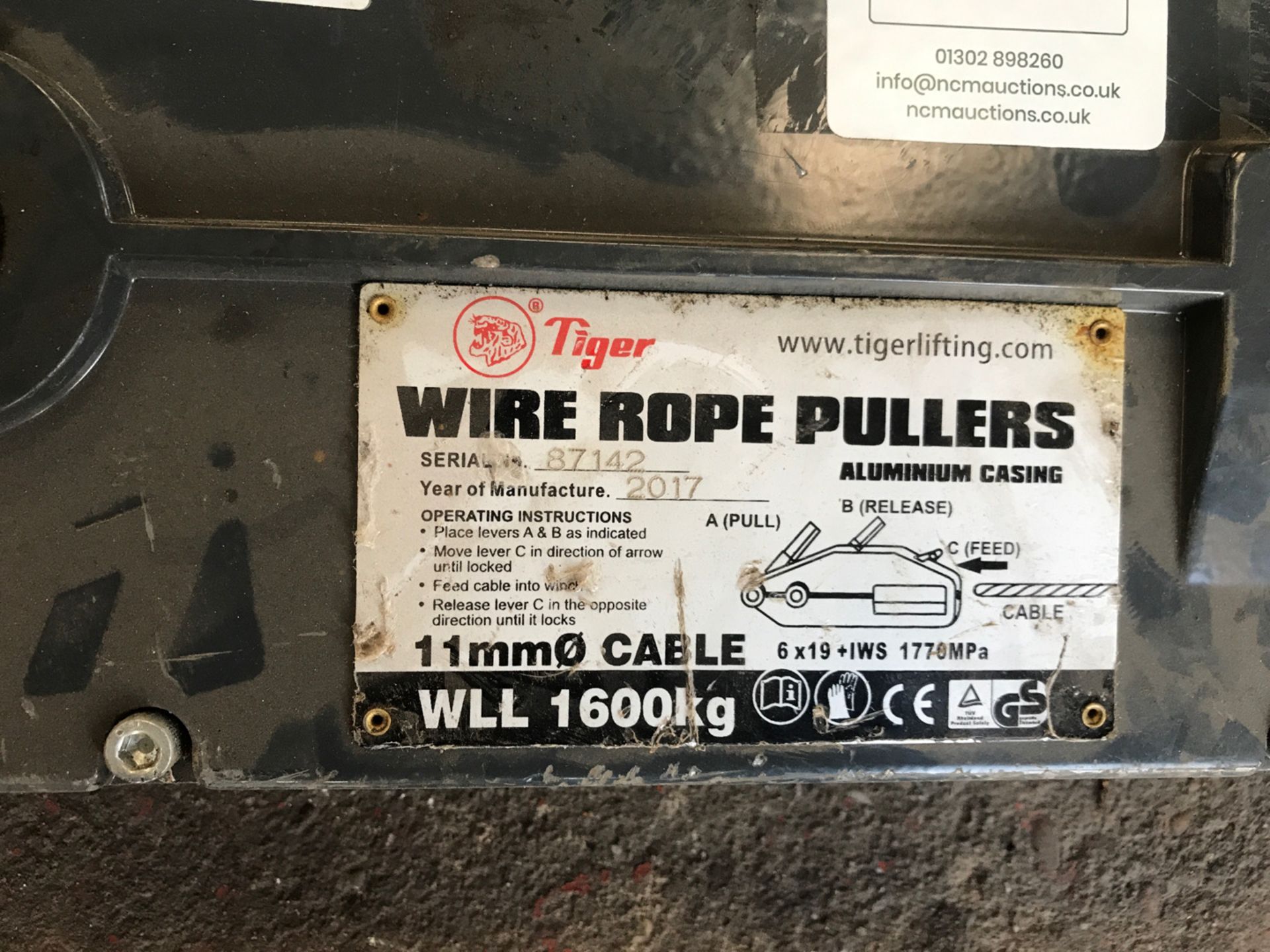 Tiger wire rope pulley - Image 2 of 4