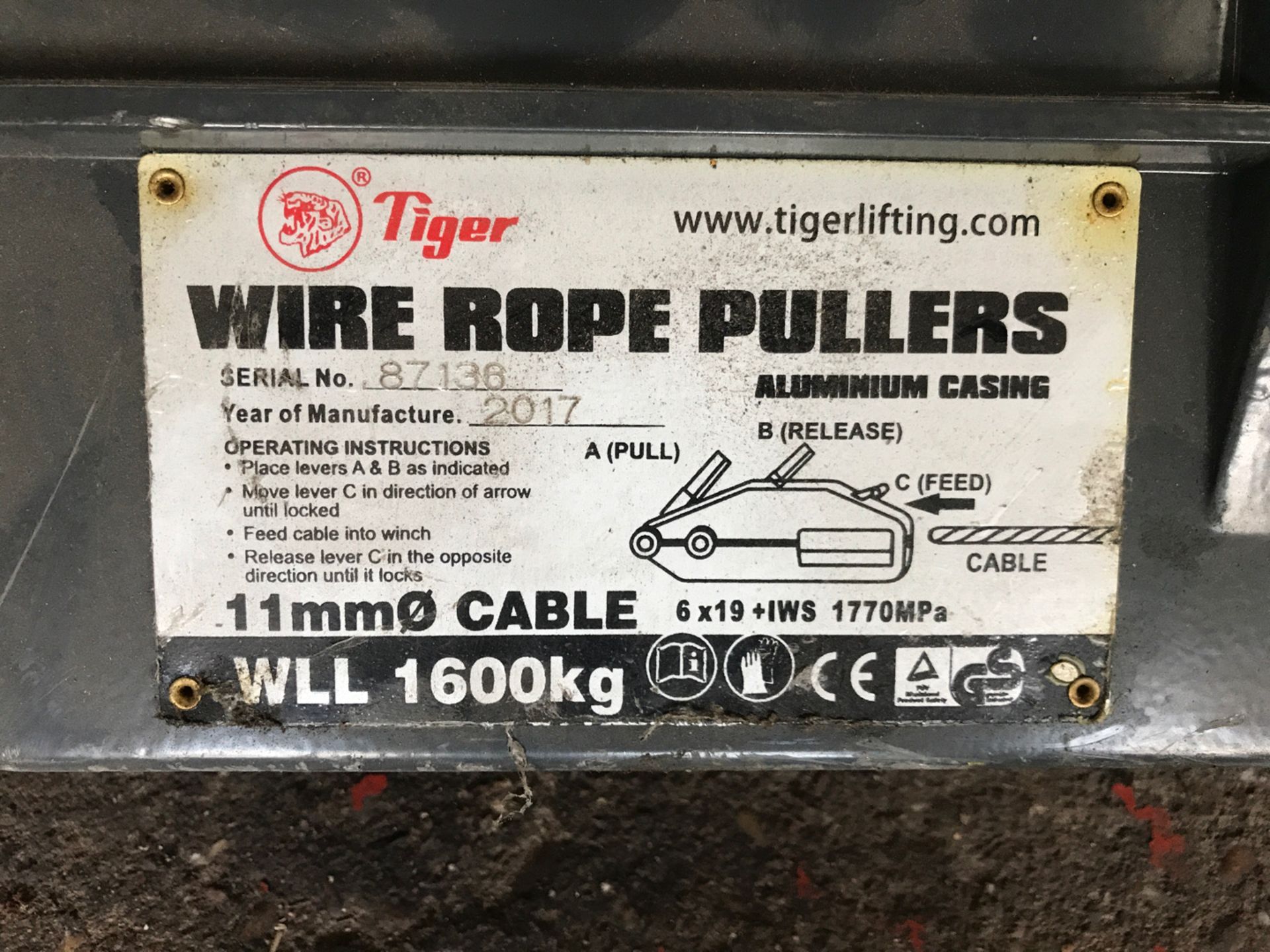 Tiger wire rope puller - Image 2 of 4