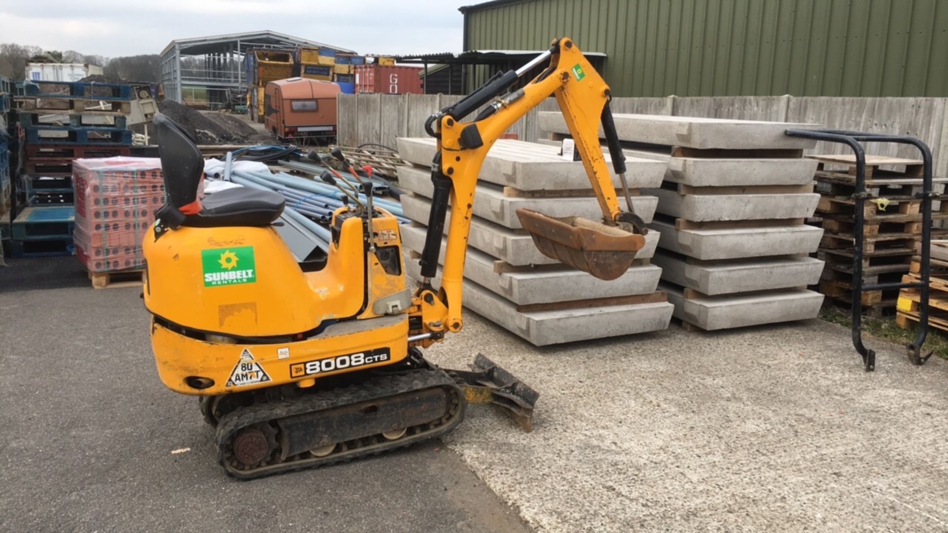 JCB 8008 micro excavator - Image 3 of 18