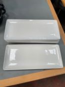 Steelite White Ceramic Serving Platters x 8