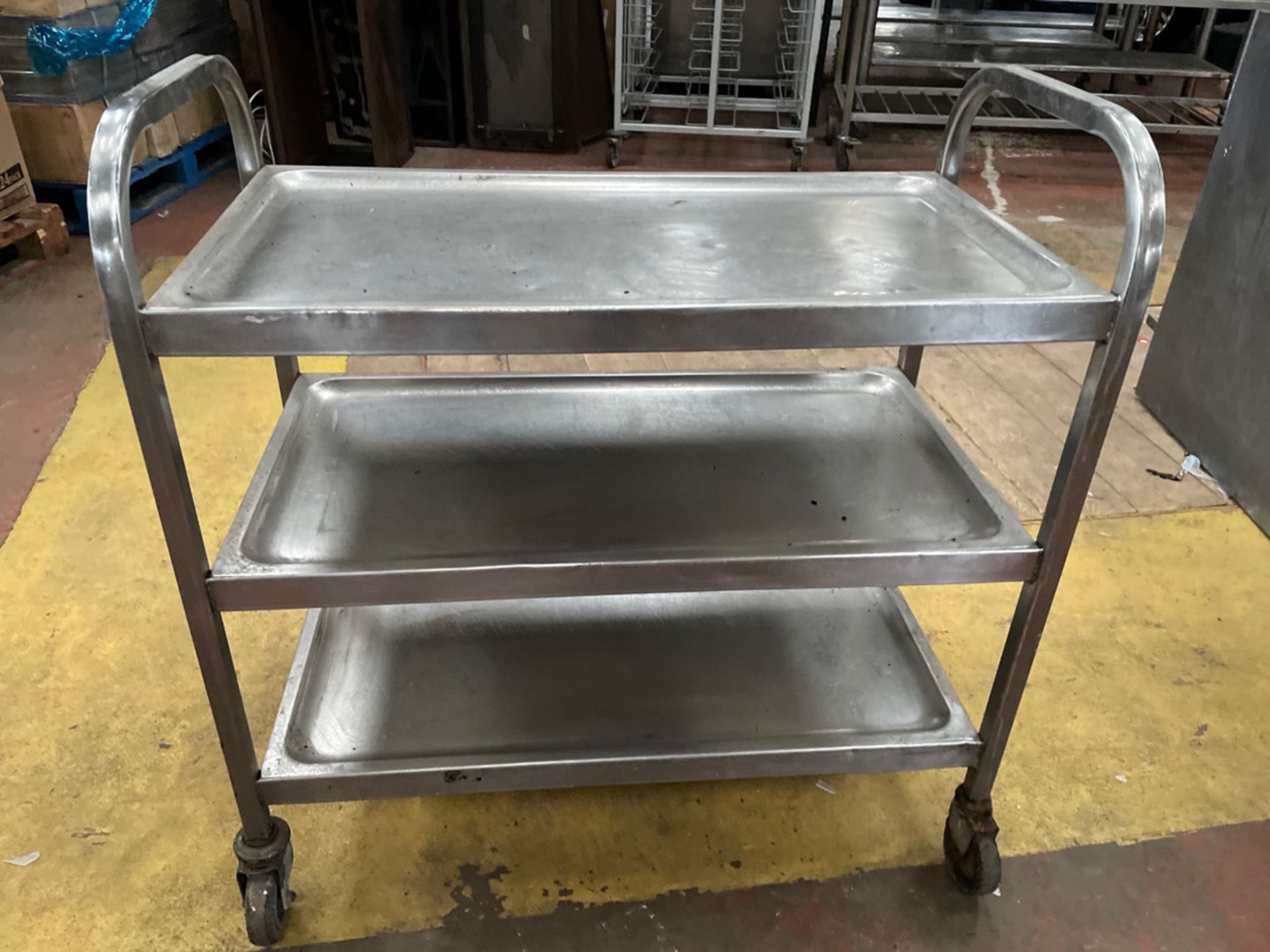 Stainless Steel Mobile Catering Trolley - Image 2 of 2