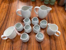 Selection Of White Ceramic Milk Jugs x 12