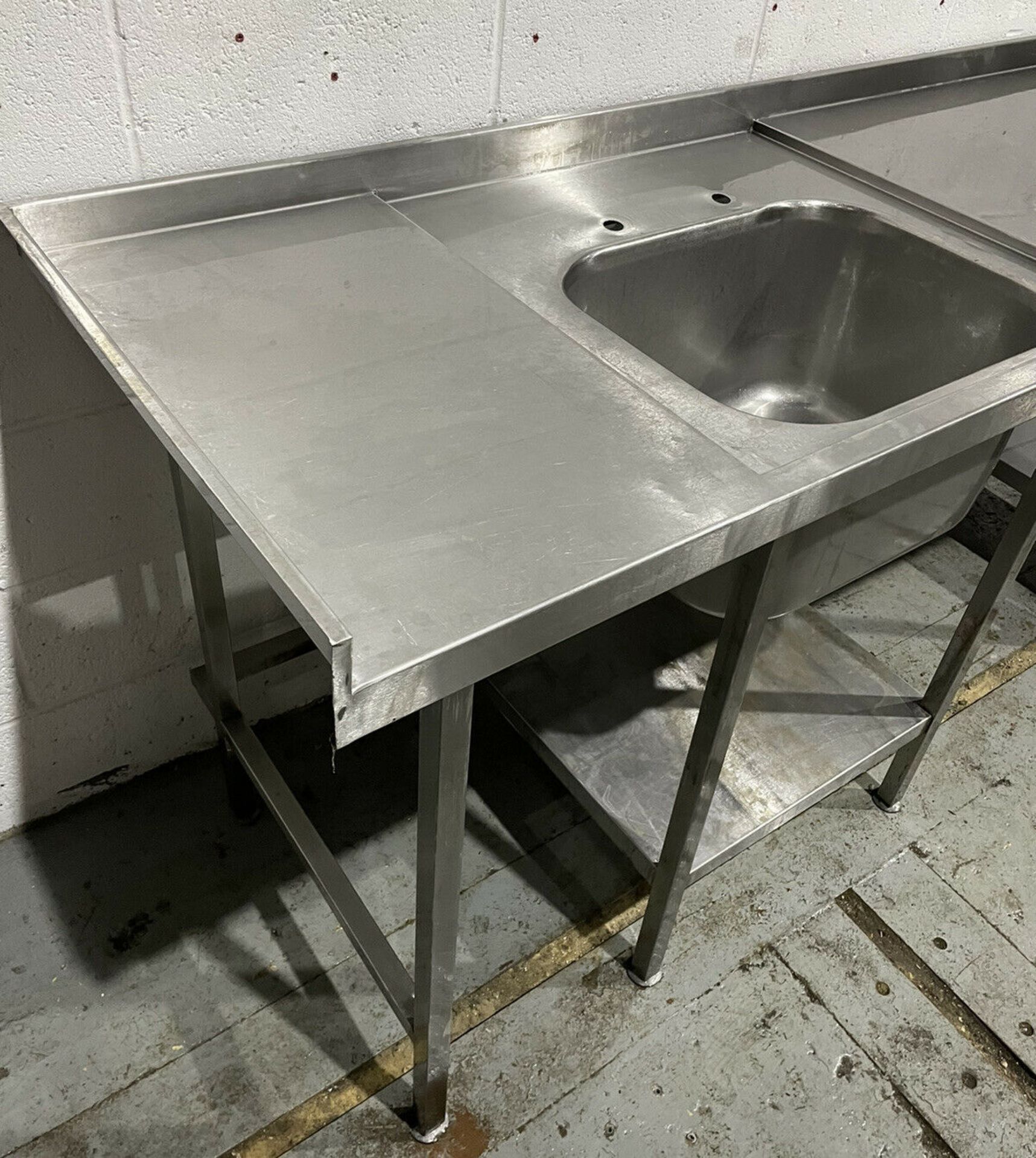 Stainless steel single bowl sink with handwash and - Image 7 of 9