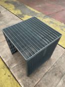 Unique Metal Grid Coffee Table