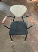 Stylish Metal Framed Fabric Chair