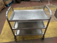 Stainless Steel Mobile Catering Trolley