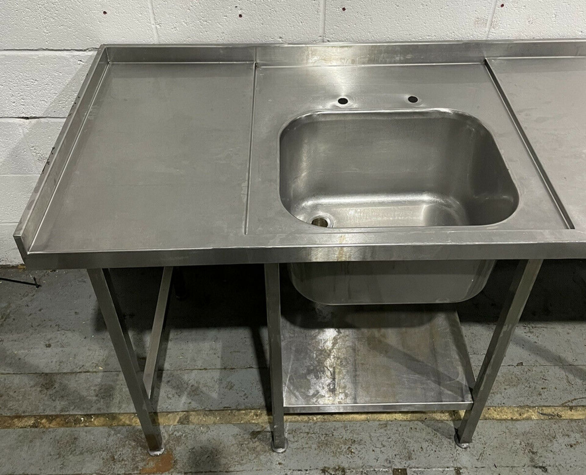 Stainless steel single bowl sink with handwash and - Image 4 of 9