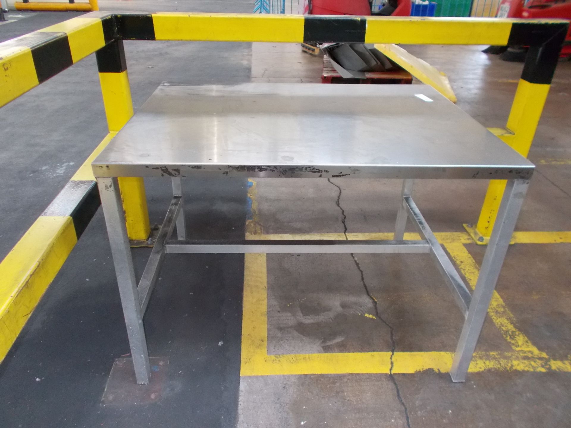 Stainless Steel topped worktable