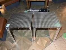 Lightweight Metal Tables x 2