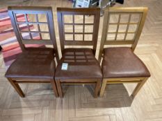 Wooden Chairs x 4