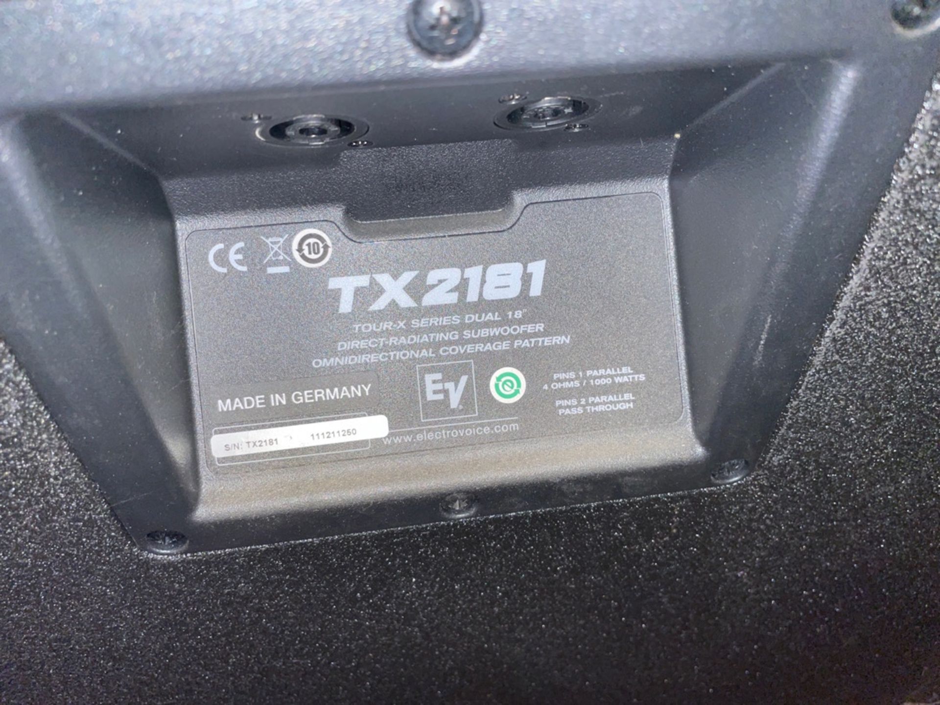 Electro Voice TX 2181 Dual 18 Passive Subwoofer x - Image 2 of 3