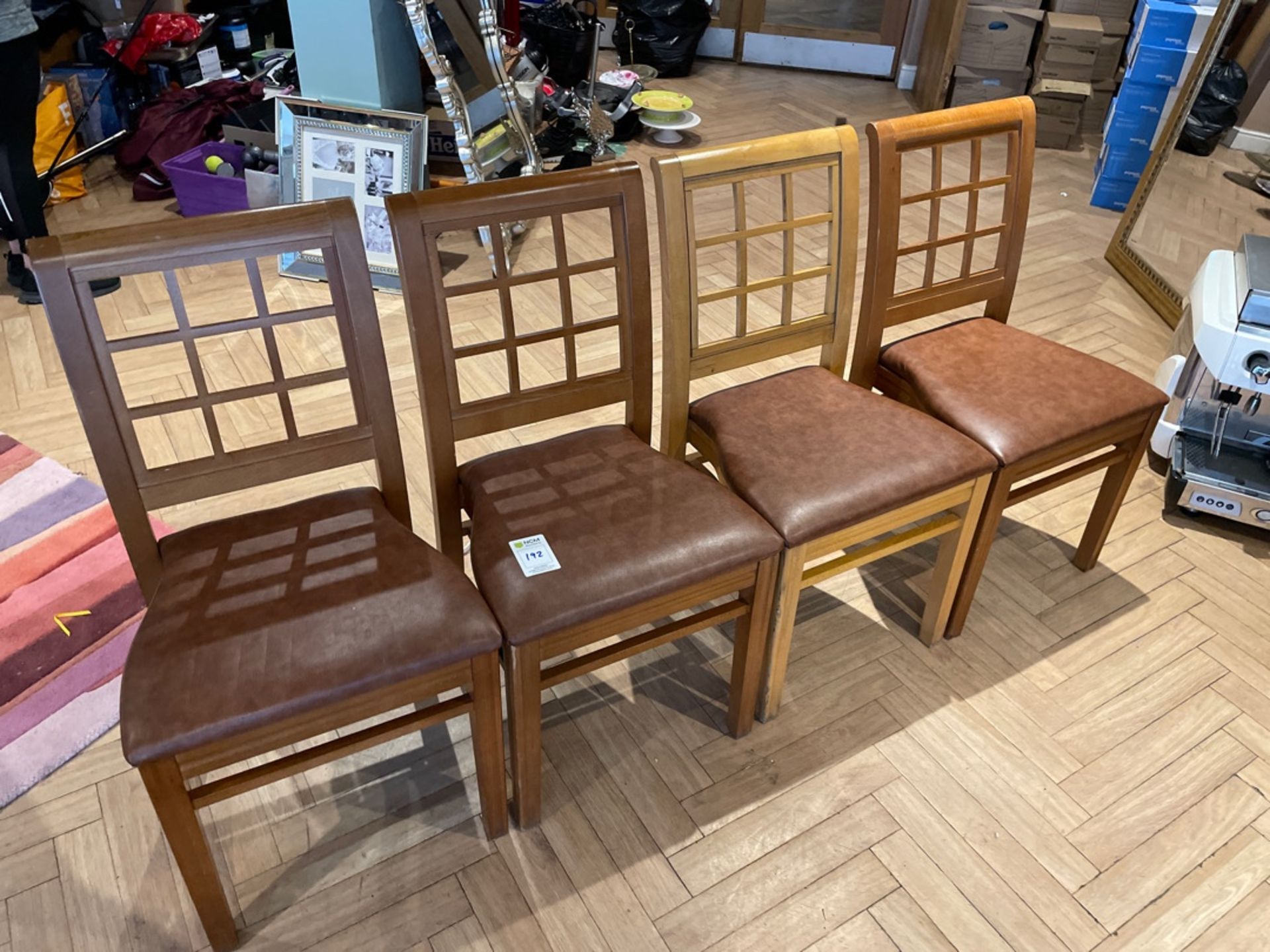 Wooden Chairs x 4 - Image 2 of 2