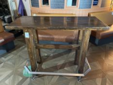 Bar Style Wooden Table