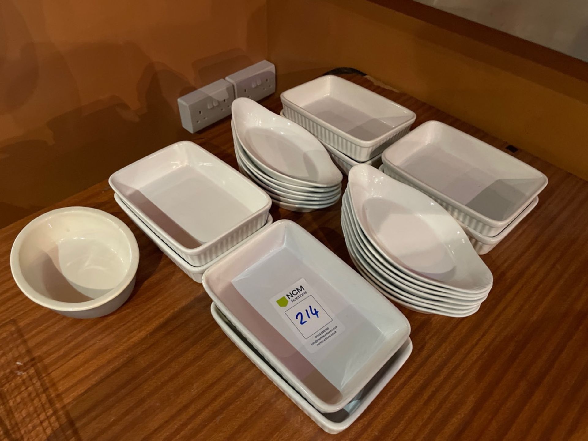 Selection Of White Cooking/Serving Dishes