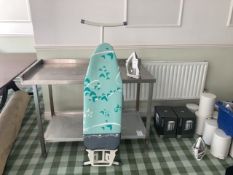 Ironing board and iron