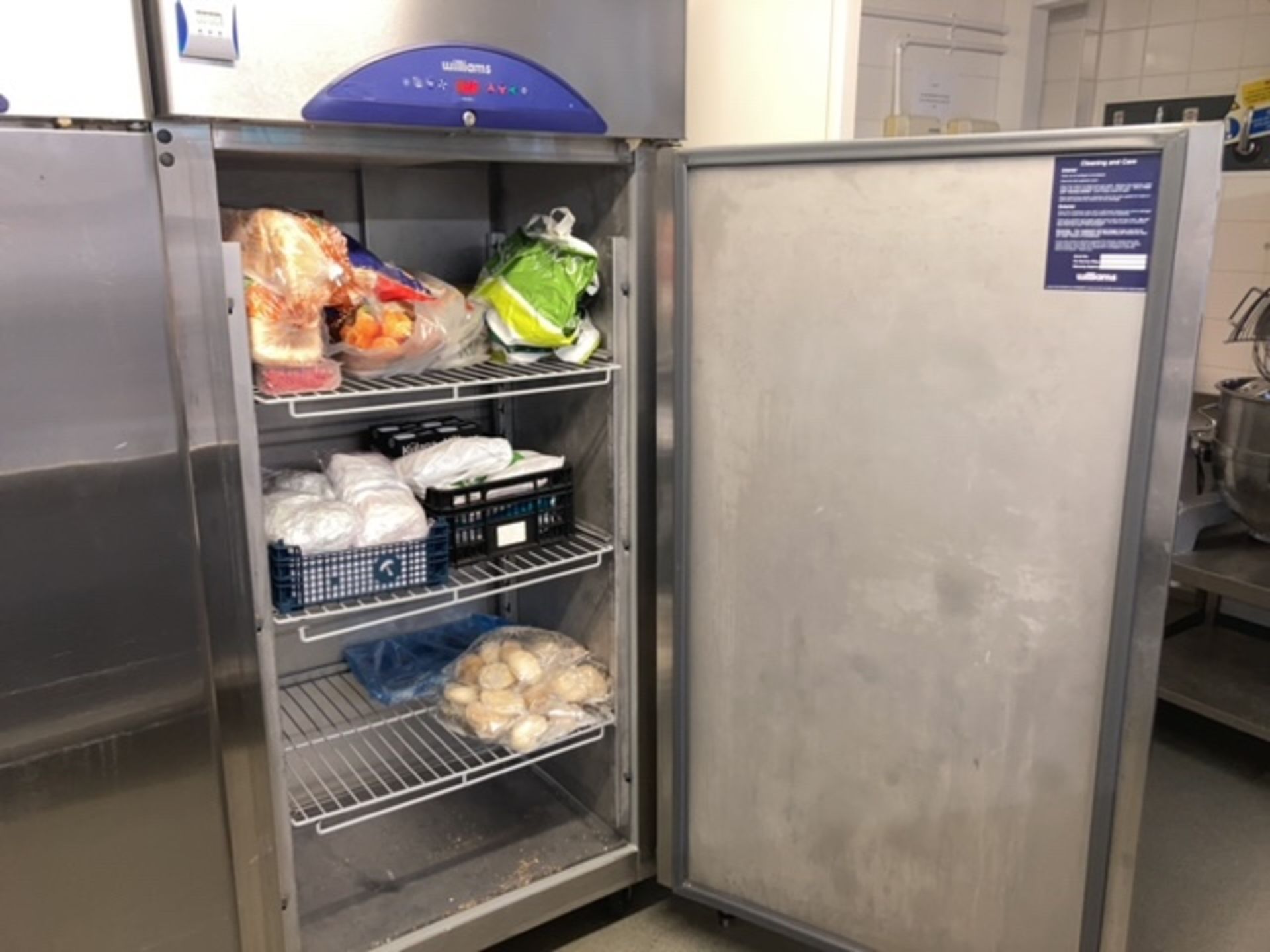 Williams single door commercial freezer - Image 2 of 3