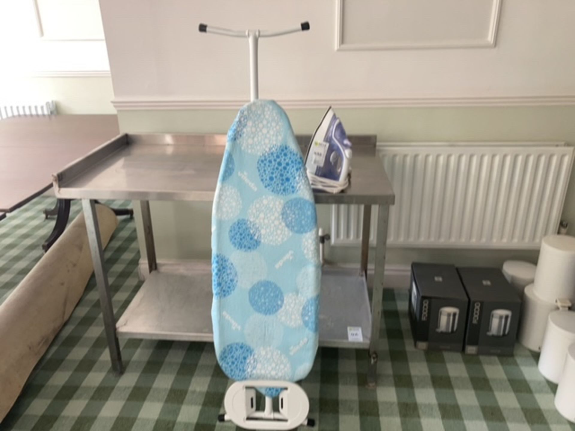 Ironing board and iron